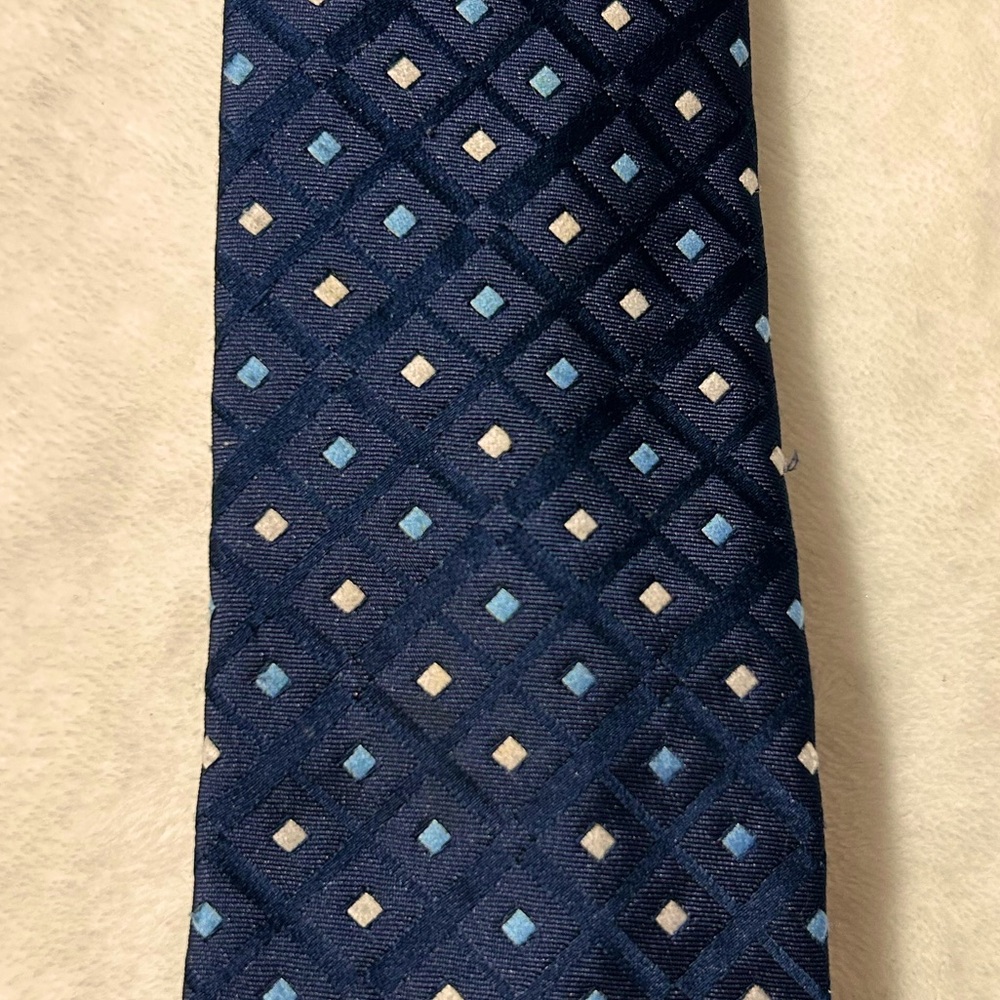 Vintage Givenchy Gentlemen Paris Blue Print Men’s Tie